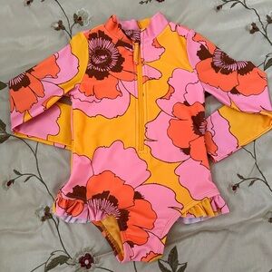 GAP Pink and Orange Rashguard Swimwear